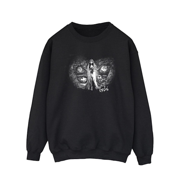 Corpse Bride Herr Emily Butterfly Sweatshirt 4XL Svart Black 4XL