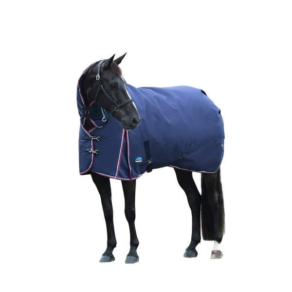 Weatherbeeta Comfitec Essential Combo Neck 360g Hästtäcke Navy/Burgundy 6´