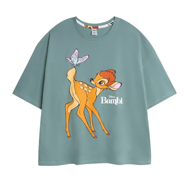 Bambi Dam/Dam Logotyp Kortärmad Lång Pyjamas Set M Flerfärgad Multicoloured M