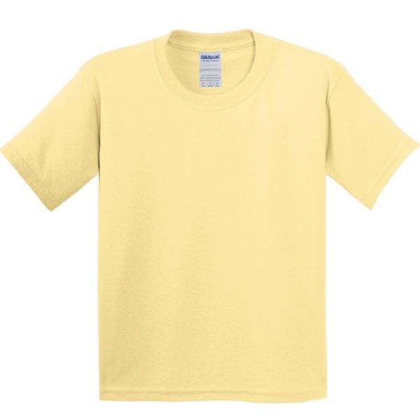 Gildan Youth Unisex Heavy Cotton T-Shirt XS Yellow Haze Yellow Haze XS