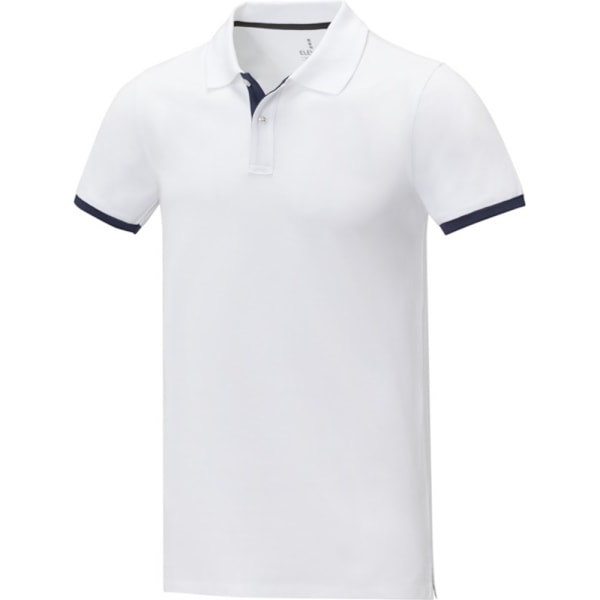 Elevate Mens Morgan Kortärmad Poloskjorta L Vit White L