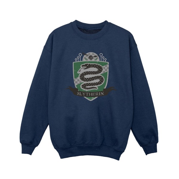 Harry Potter Pojkar Slytherin Bröstmärke Sweatshirt 5-6 År Marinblå Navy Blue 5-6 Years