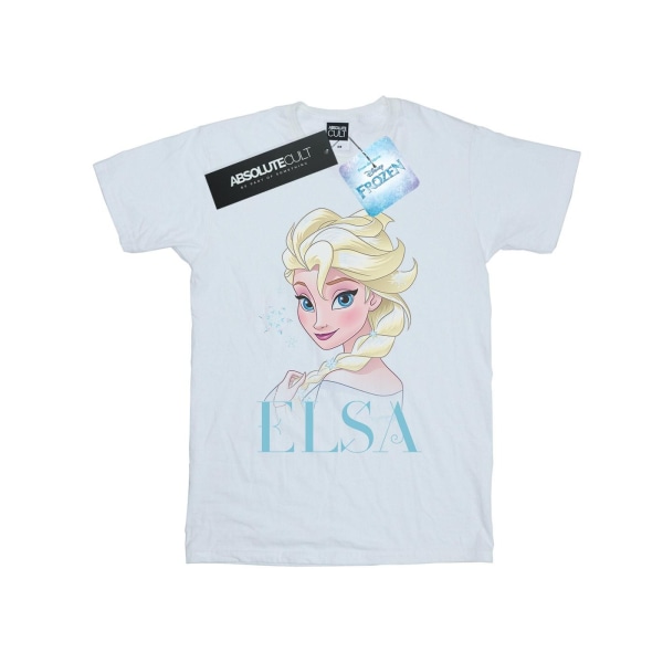 Disney Dam/Dam Frozen Elsa Snowflake Porträtt Cotton Boyf White XL