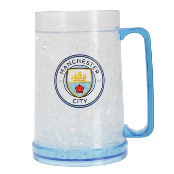 Manchester City FC officiella fotbollsvapen zer mugg One Size Clear/Blue One Size