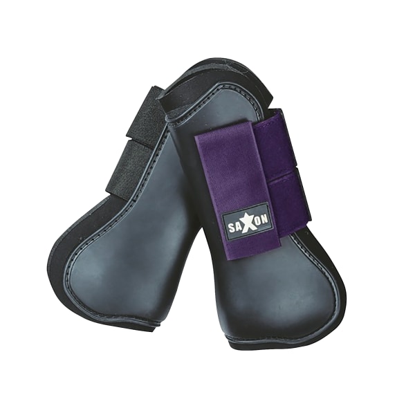 Saxon Open Front Boots Cob Black/Lila Black/Purple Cob