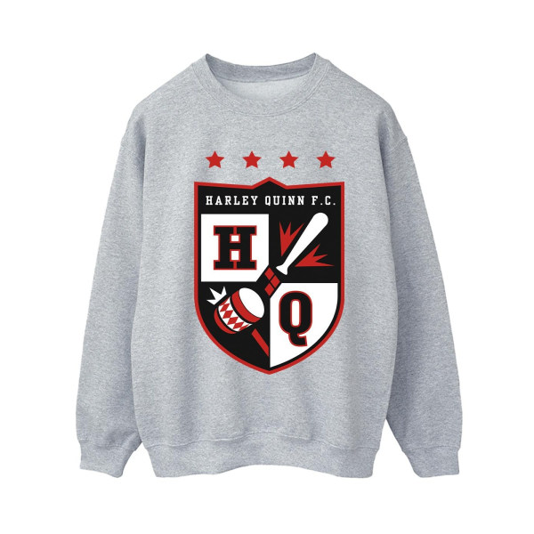 Justice League Womens/Ladies Harley Quinn FC Pocket Sweatshirt Sports Grey S