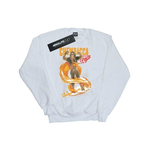 Star Wars Boys Chewbacca Gigantic Sweatshirt 5-6 år Vit White 5-6 Years