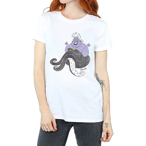 The Little Mermaid Dam/Damer Ursula Bomull Boyfriend T-Shir White M
