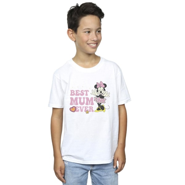 Disney Boys Bästa Mamma Ever T-Shirt 9-11 År Vit White 9-11 Years