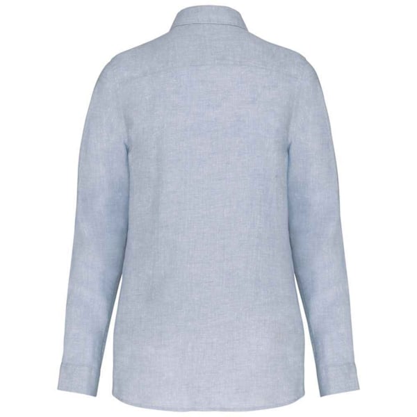 Native Spirit Dam/Dam Linen Långärmad Skjorta 14 UK Line Linen Blue 14 UK