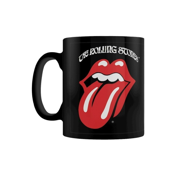 The Rolling Stones Retro Tongue Mug En Storlek Svart/Röd Black/Red One Size