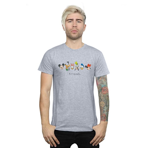 Disney Herr Mickey Mouse Och Vänner T-Shirt S Sports Grey Sports Grey S