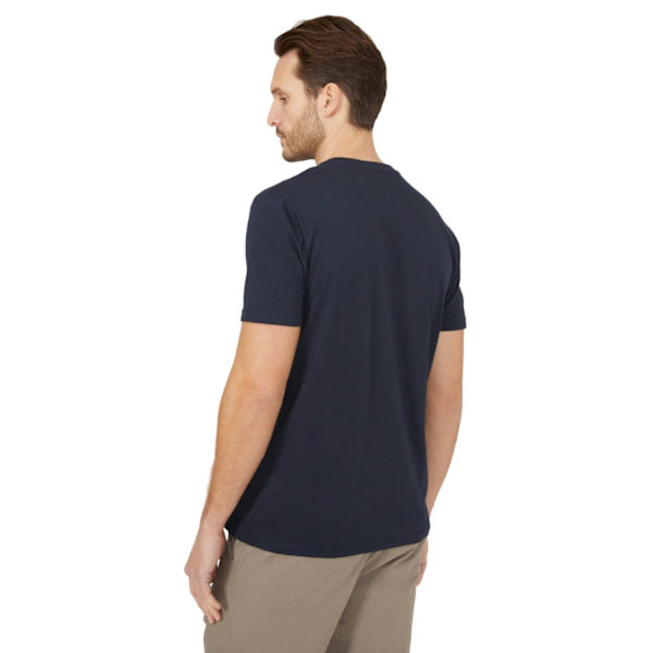 Maine herr enfärgad bomull T-shirt med rund hals S marinblå Navy S