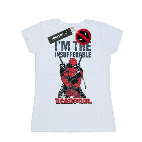 Marvel Dam/Kvinnor Deadpool I´m The Insufferable Bomull T-Shi White XL