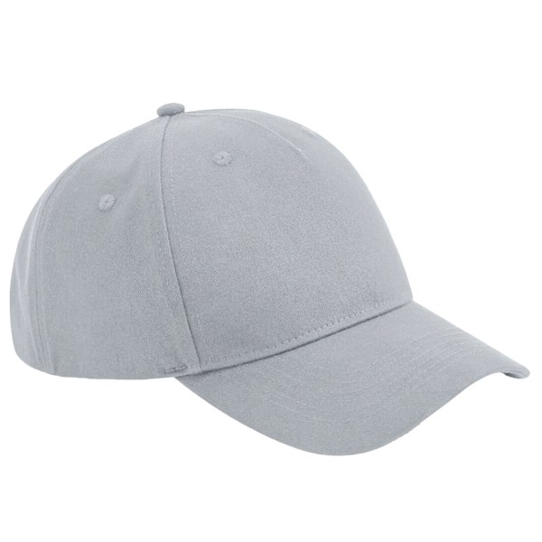 Beechfield Unisex Vuxen Ekologisk Bomull 5 Panel Baseball Cap One Light Grey One Size