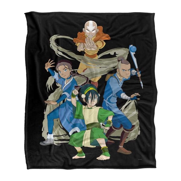 Avatar: The Last Airbender Silky Elements Supersoft Filt En Storlek Black/Multicoloured One Size