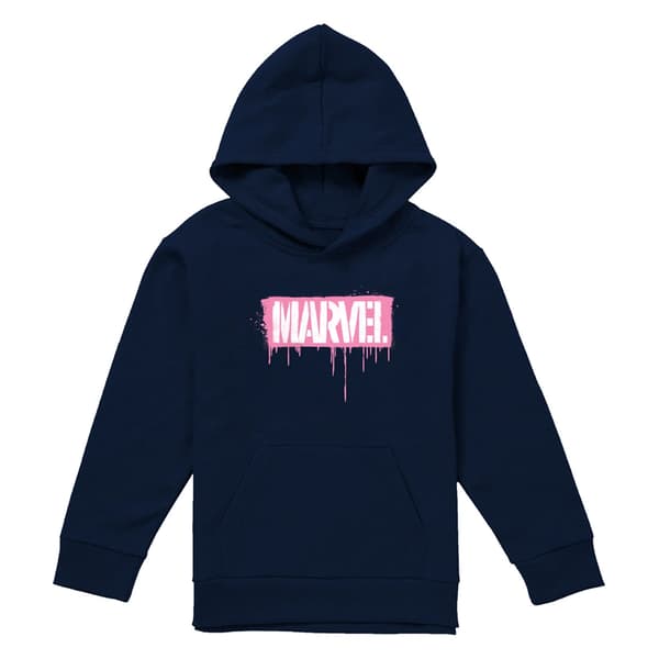 Marvel Barn/Barn Brick Graffiti Tröja med Huvtröja 7-8 År Black 7-8 Years