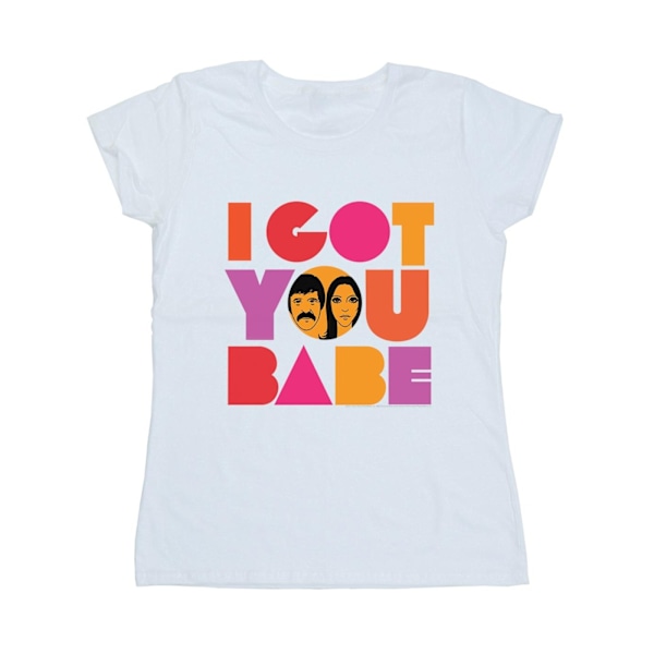 Sonny & Cher Dam/Kvinnor I Got You Bomull T-shirt M Vit White M