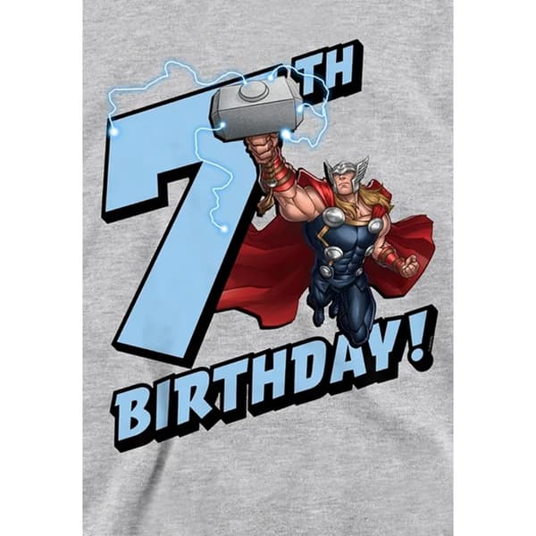 Marvel Barn/Barn Thor Heather 7-årsdag Hoodie 5-6 år Athletic Heather 5-6 Years