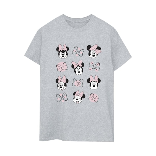 Disney Dam/Damer Minnie Mouse Flera Bomull Pojkvän T-S Sports Grey M