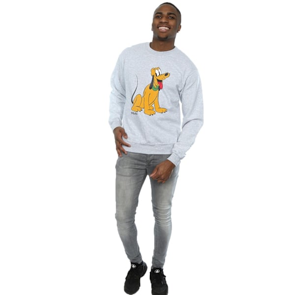 Disney Classic Pluto Sweatshirt L Sports Grey för män Sports Grey L