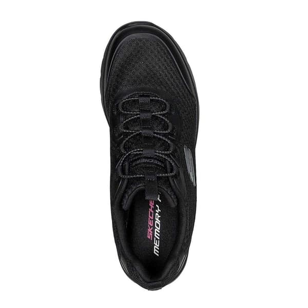 Skechers Dynamight 2.0 Social Orbit sneakers för dam, storlek 38,5 Triple Black 5.5 UK