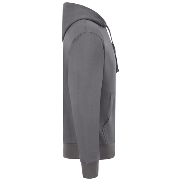Casual Classics Herr Ringspun Bomulls Hoodie XL Kolgrå Charcoal XL
