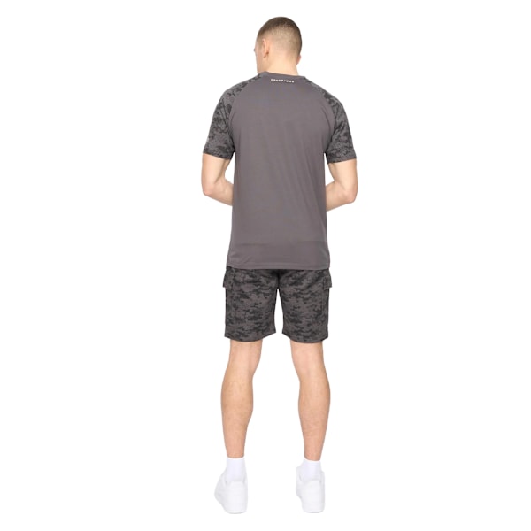 Crosshatch Janscore T-shirt för män L Mörkgrå Dark Grey L