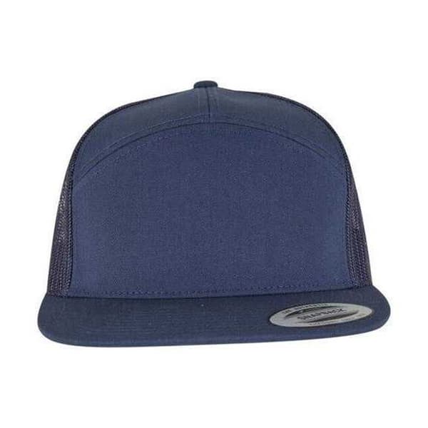 Flexfit Classic 7 Panel Trucker Keps En Storlek Marinblå Navy One Size
