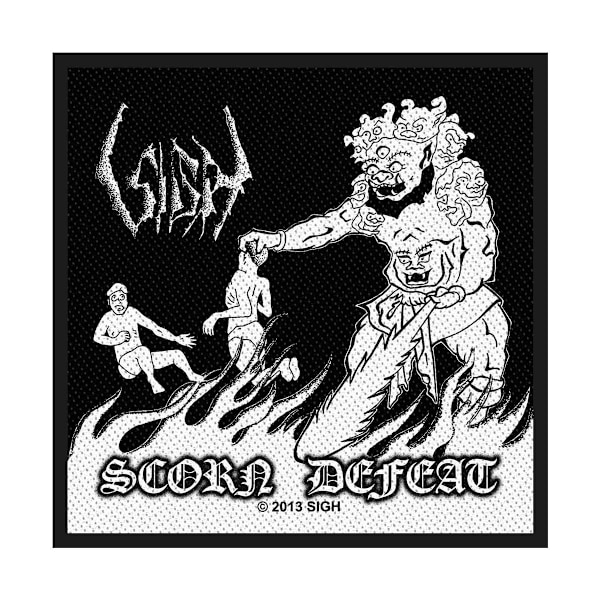 Sigh Scorn Defeat Standard Patch One Size Svart/Vit Black/White One Size