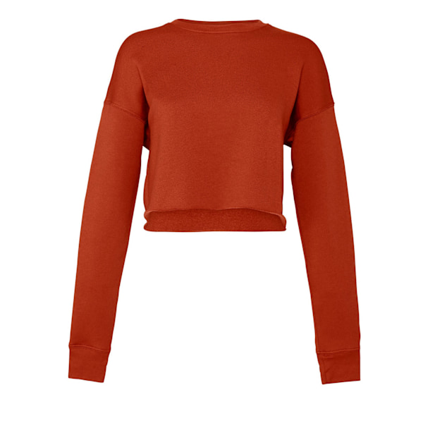 Bella + Canvas Dam/Dam Cropped Fleece Top 10 UK - 12 UK B Brick Red 10 UK - 12 UK