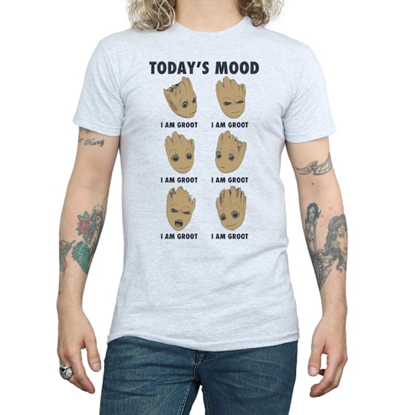Guardians Of The Galaxy Mens Today´s Mood Baby Groot T-Shirt XX Sports Grey XXL