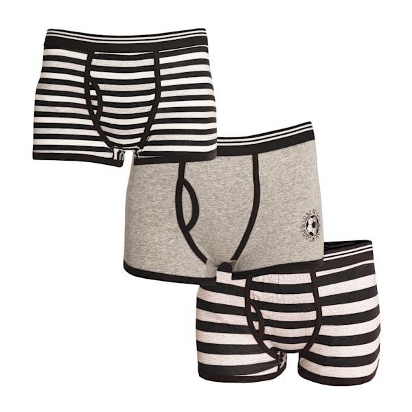 4Kidz Pojkars Bomullsboxershorts med Trunk Fit (3-pack) 9-10 år Fotboll Football 9-10 Years