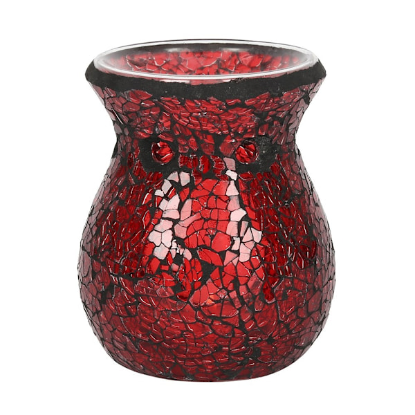 Something Different Crackle Effect Oljelampa 11cm x 8.5cm x 8. Red 11cm x 8.5cm x 8.5cm