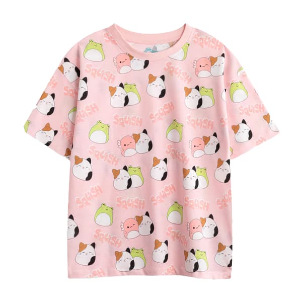 Squishmallows Flickor Feeling Mallow Kort Pyjamas Set (2-pack) Pink 10-11 Years