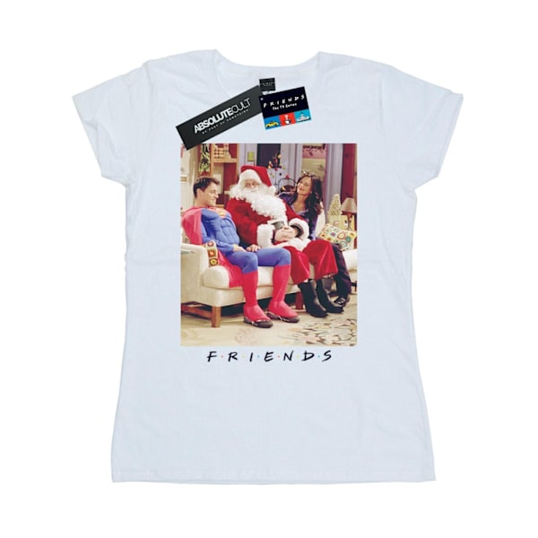 Friends Womens/Ladies Superman And Santa Bomull T-Shirt XL Vit White XL