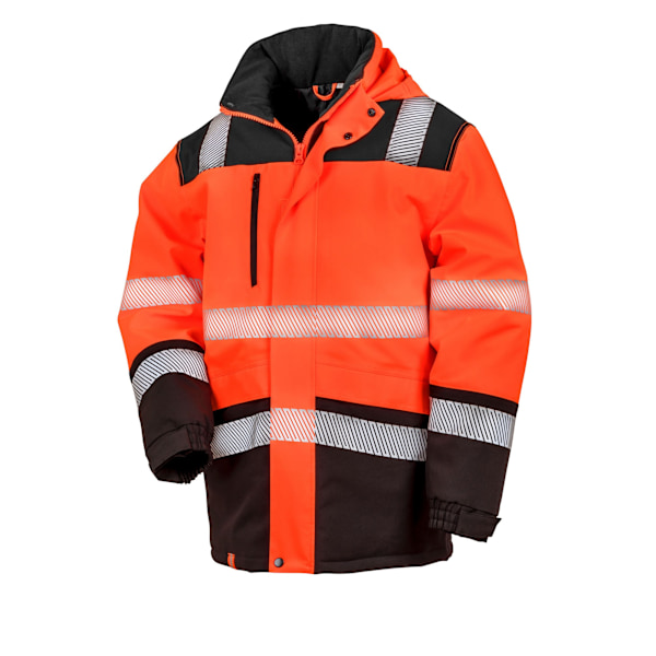 SAFE-GUARD by Result Unisex Vuxen Softshell Tryckbar Rock 4XL Fluorescent Orange/Black 4XL