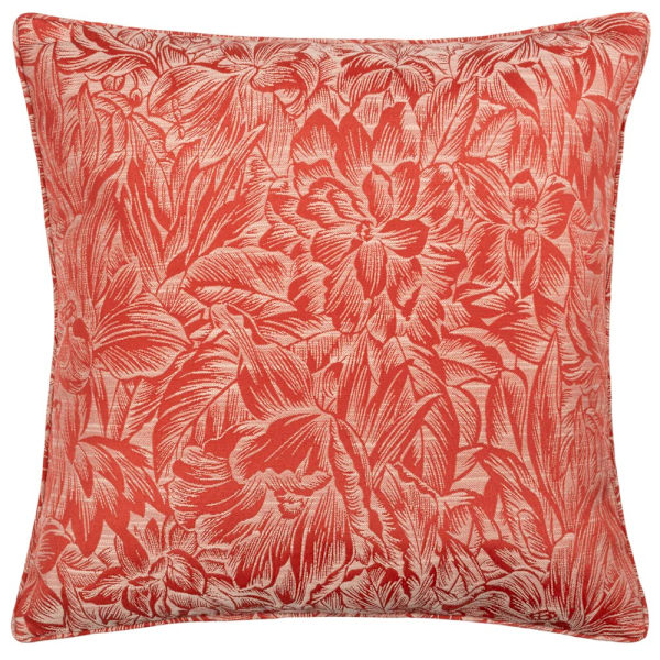 Wylder Nature Grantley Jacquard Piped Kuddfodral 50cm x 50cm Brick 50cm x 50cm