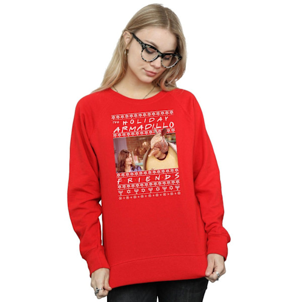 Friends Dam/Damer Fair Isle Holiday Armadillo Sweatshirt M Red M