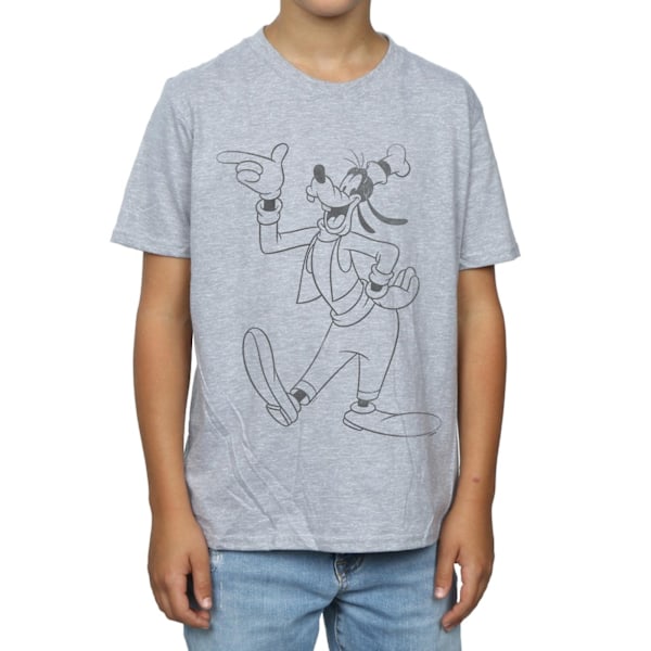 Disney Boys Goofy Classic Baseball T-Shirt 12-13 år Sport Grå Sports Grey 12-13 Years