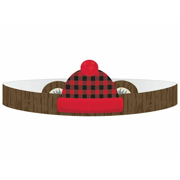 Amscan Little Lumberjack Pappers Krona En Storlek Brun/Röd/Svart Brown/Red/Black One Size