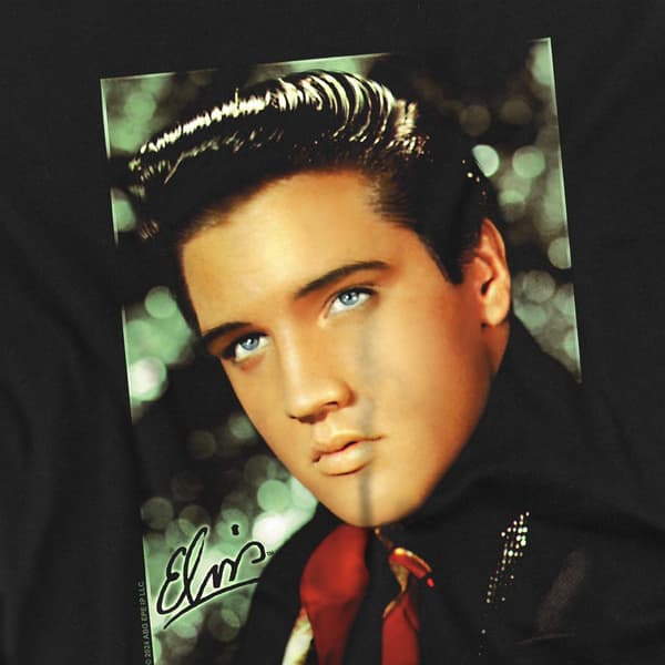 Elvis Presley Barn/Kids Röd Halsduk T-Shirt 3-4 År Svart Black 3-4 Years