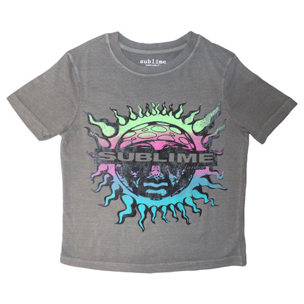 Sublime Dam Gradient Crop Top XXL Grå Grey XXL