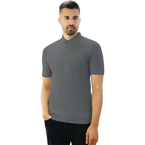 Casual Classic Mens Pique Polo 3XL Mörk Heather Dark Heather 3XL