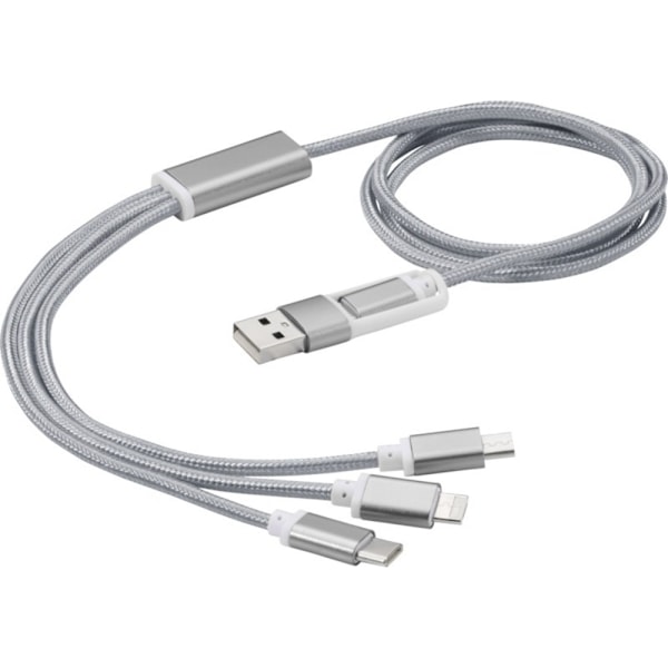 Bullet Versatile USB-kabel One Size Grå Grey One Size