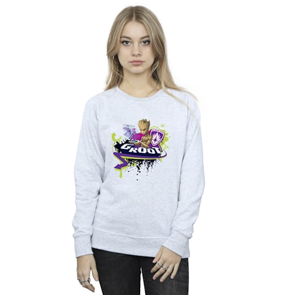 Marvel Dam/Kvinnor Guardians Of The Galaxy Groot Gaming Holo Sports Grey S