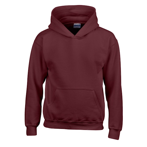 Gildan Barn/Barn Heavy Blend Hoodie 7-8 År Bordeaux Maroon 7-8 Years