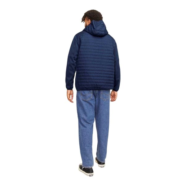 Jack And Jones Herr Quiltad Ribbad Mudd Plus Pufferjacka 4XL Navy Blazer 4XL