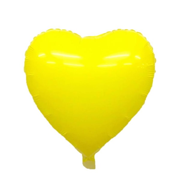 Realmax Macaron hjärtfolieballong (förpackning med 10) One Size Gul Yellow One Size