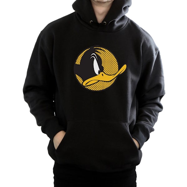 Looney Tunes Herr Daffy Duck Prickig Profil Hoodie M Svart Black M